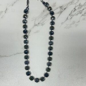 Sabika  Blue and green Rhinestone Necklace OS